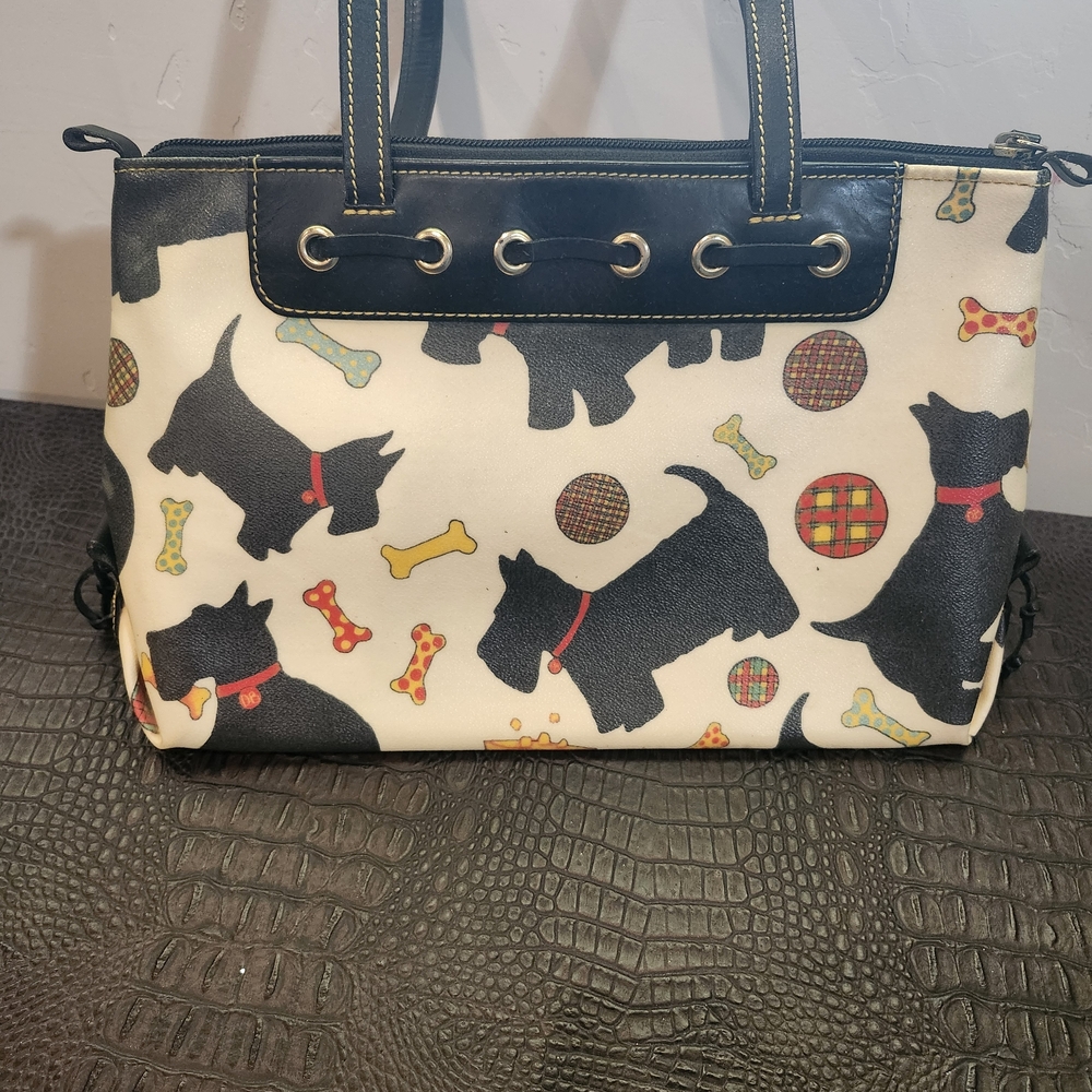 Dooney Bourke Scotty Dog Satchel Tote Bag